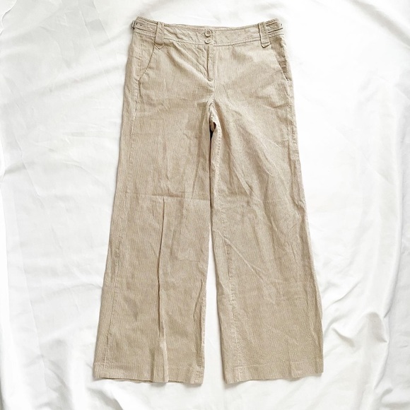 LOFT Pants - Ann Taylor Loft  Striped Wide Leg Pants